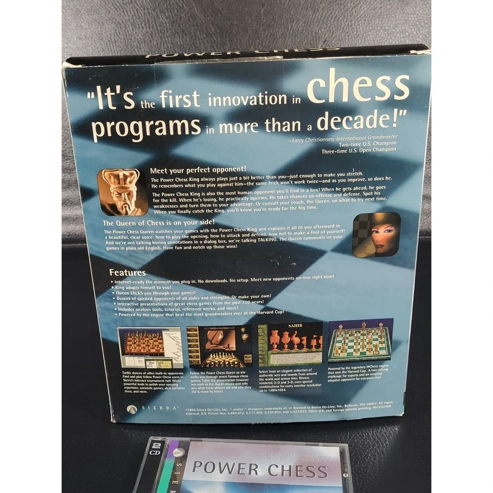 Power Chess, Sierra, PC CD-ROM, XL BIG BOX, 1996, Klassiker